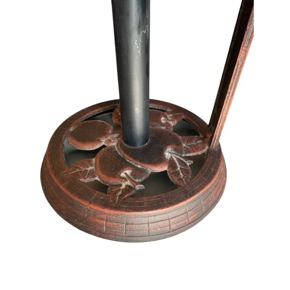 Apple‎ Cast Iron Paper Towel Holder Farmhouse Kitchen Decor 15”
